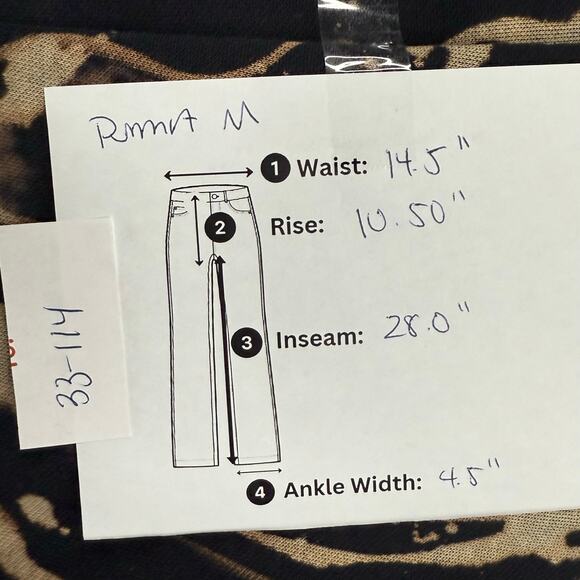 PUMA UPYCLED STREET BLEACH DYE JOGGER SWEATPANTS BLACK WHITE MEDIUM - Picture 7 of 7